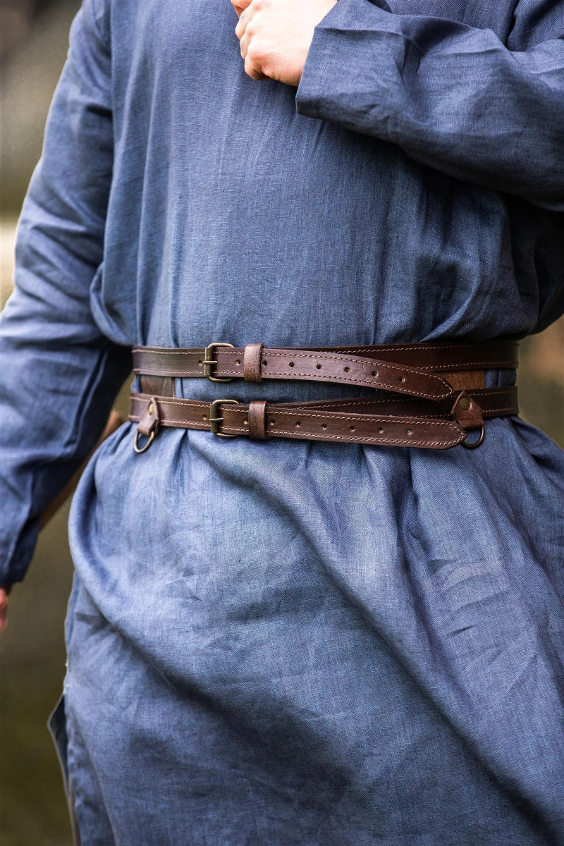 Double belt Ubbe, dark brown