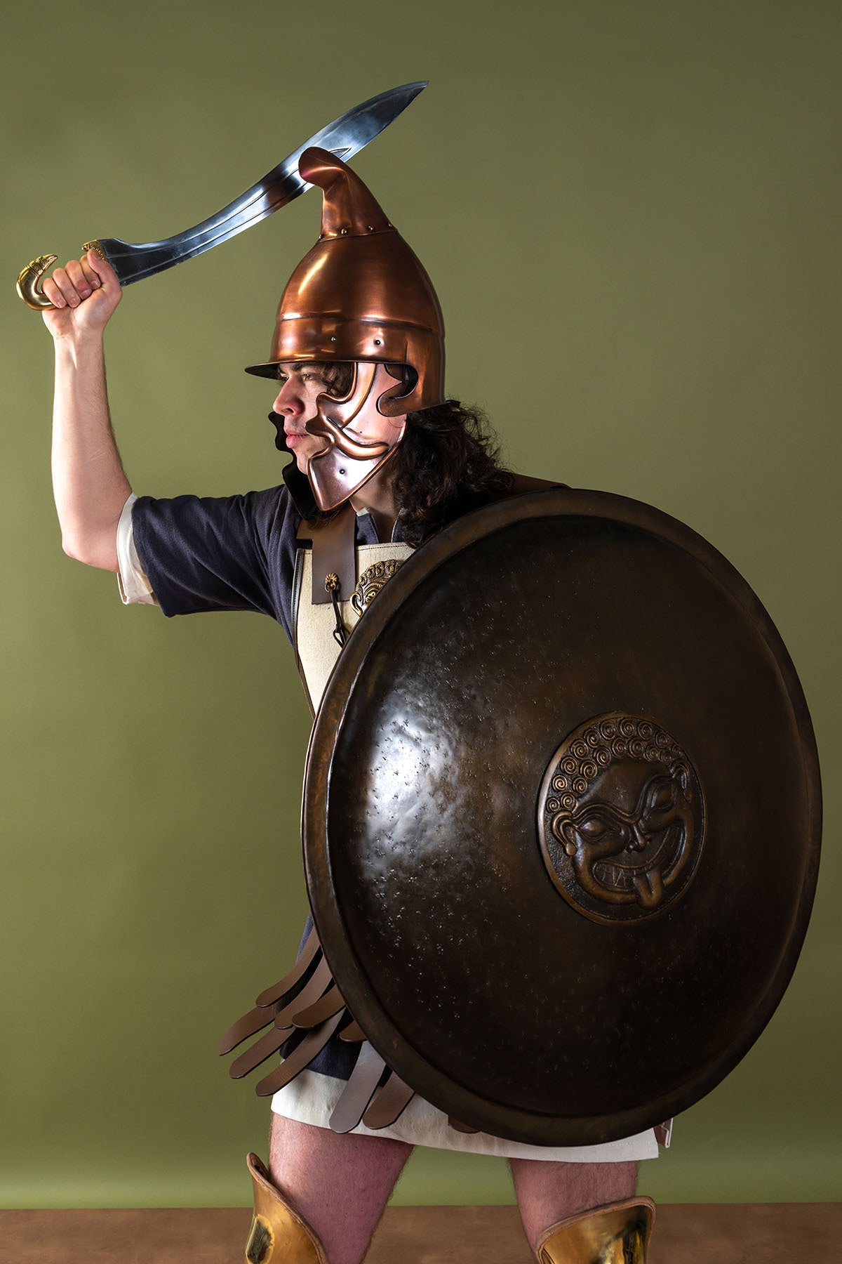 Thracian hoplite helmet, 1.3 mm