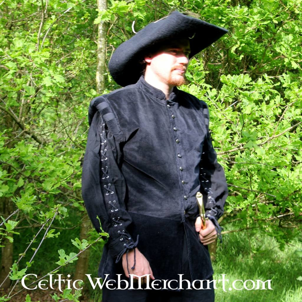 17th century hat Randell, brown, wool felt