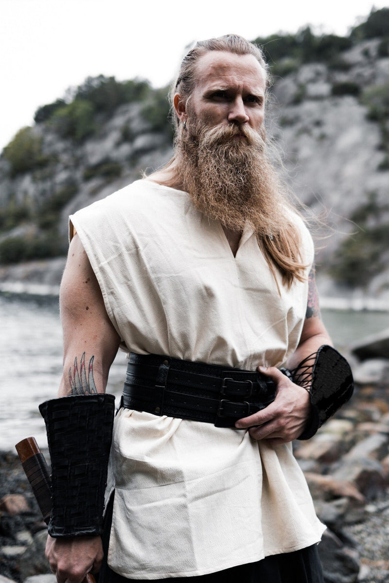 Ärmellose Tunika, creme