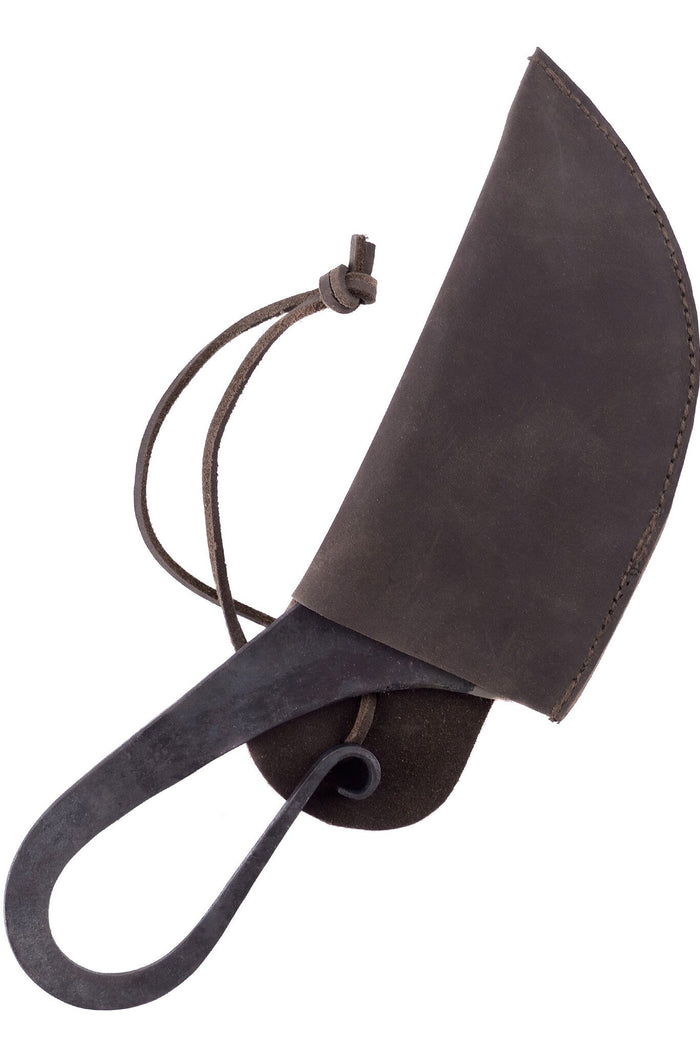 Hand-forged knife, semi-sharp