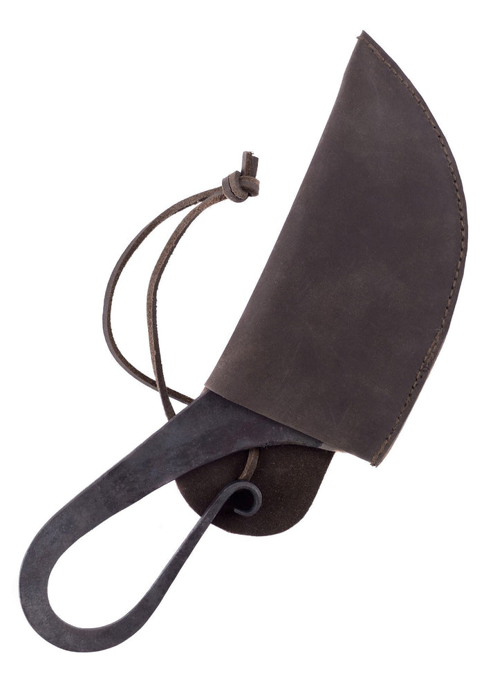 Hand-forged knife, semi-sharp