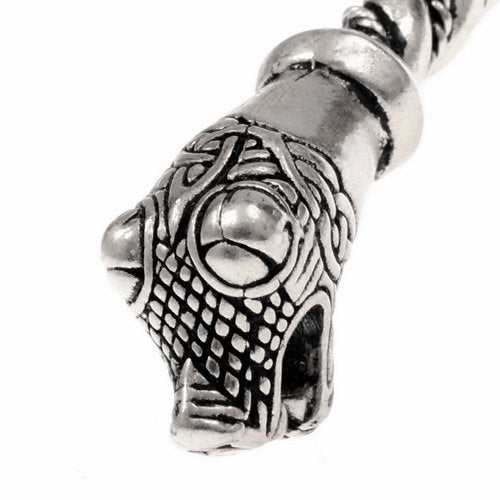 Oseberg Viking bracelet L, silvered bronze