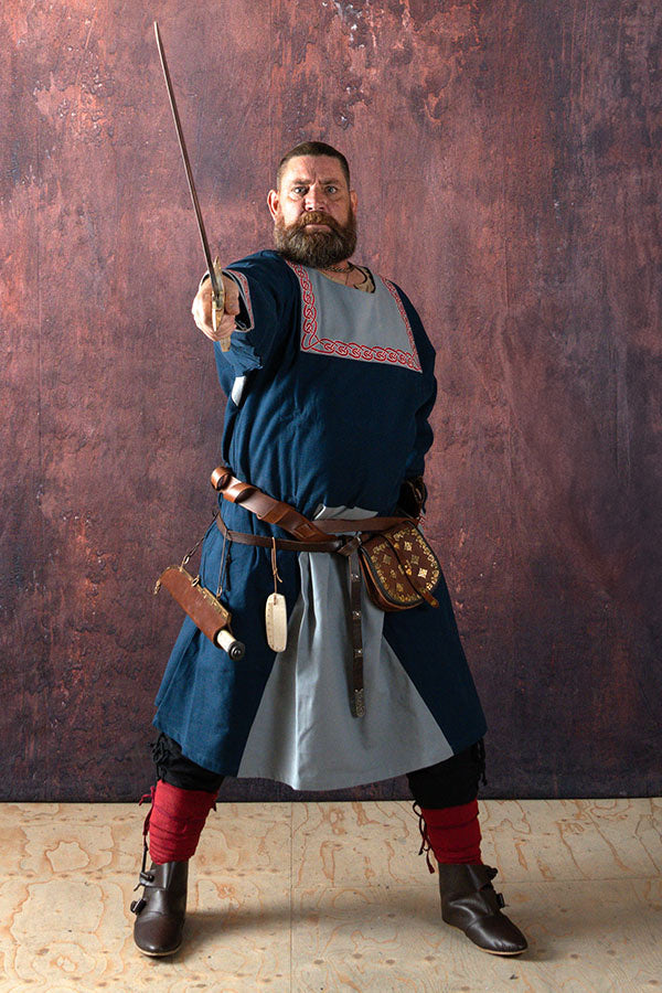 Frankish tunic Childeric, blue