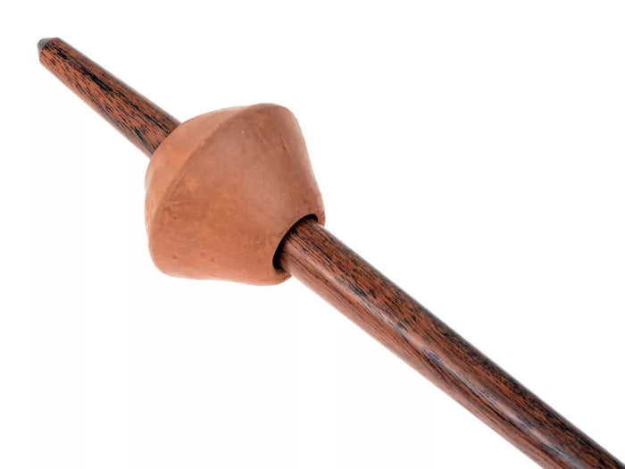 Medieval spinning whorl of clay