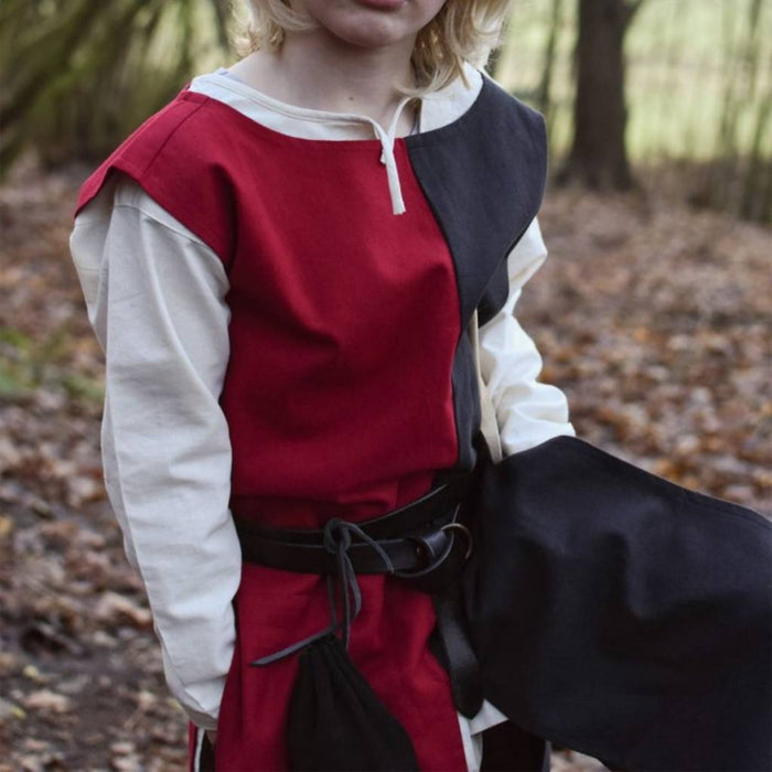 Children's surcoat Rodrick, black-red