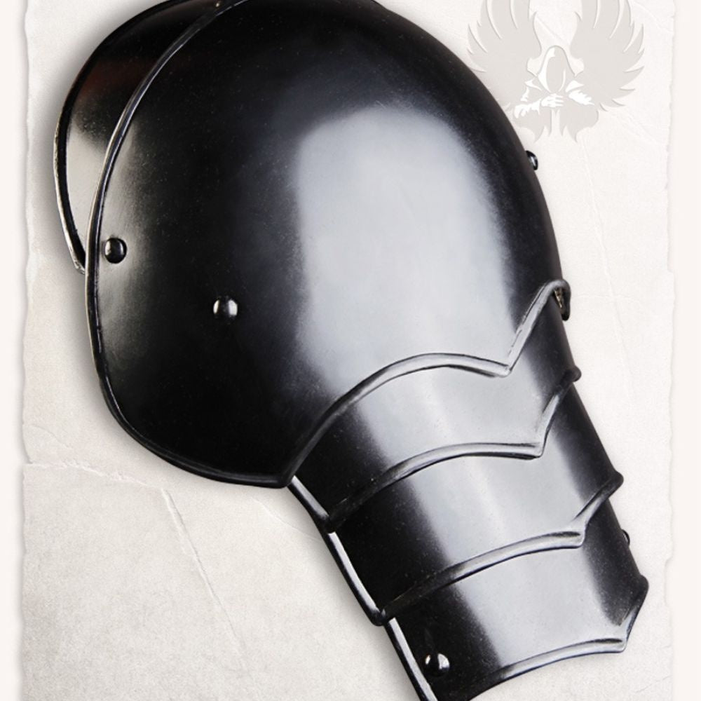 Pauldrons Gustav, black, 1.2 mm