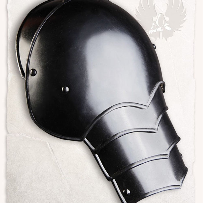 Pauldrons Gustav, black, 1.2 mm