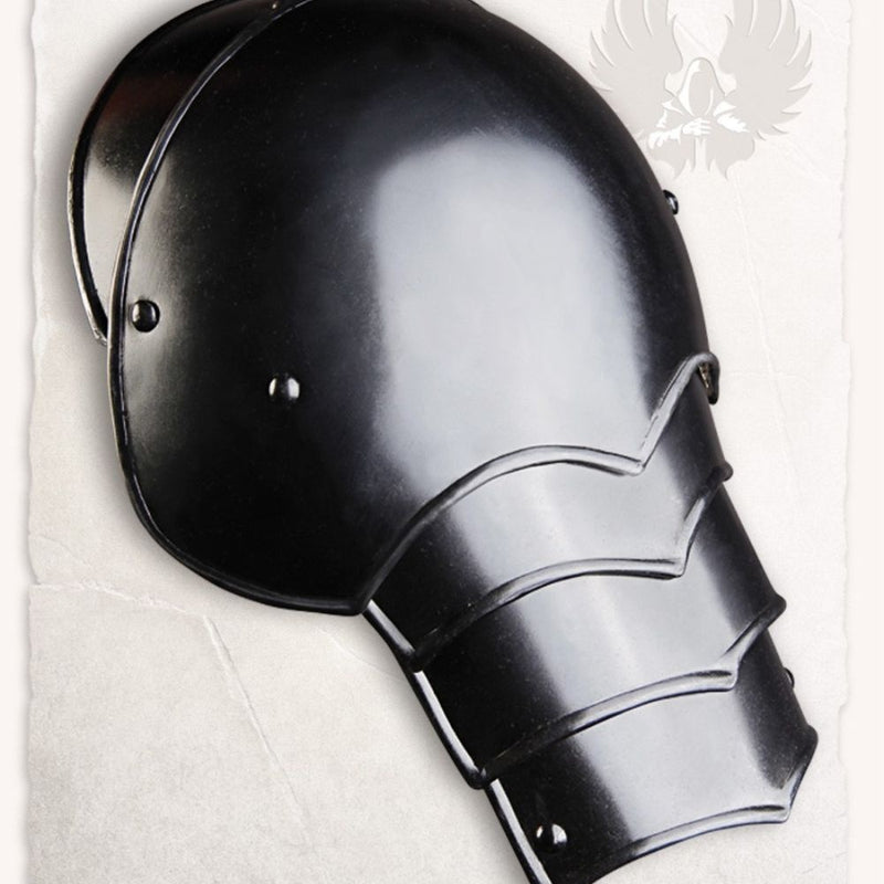 Pauldrons Gustav, zwart, 1.2 mm