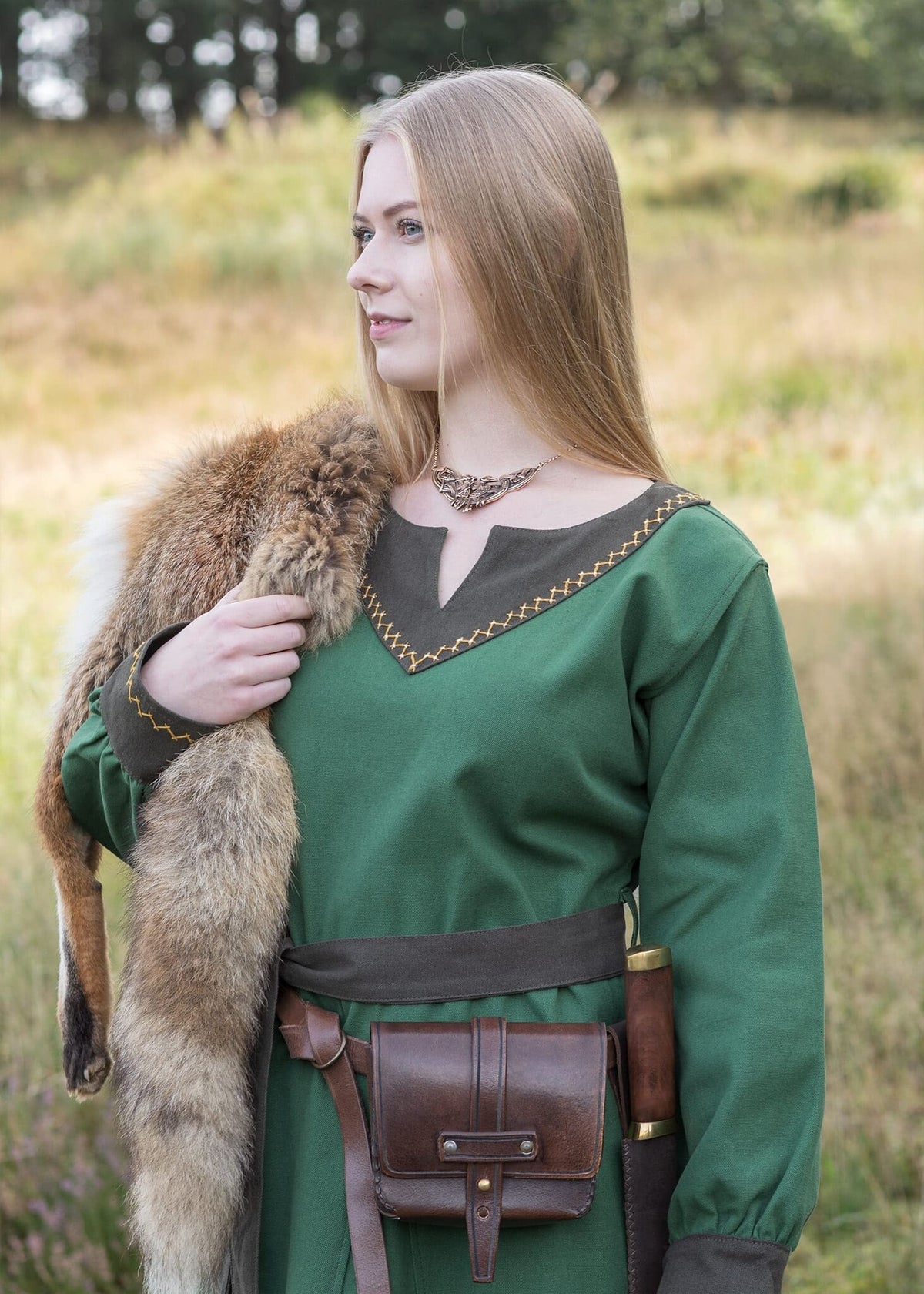 Viking Dress Jona, green