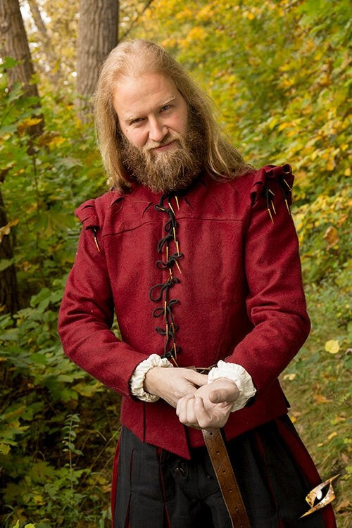 Doublet Columbus, red, wool mix