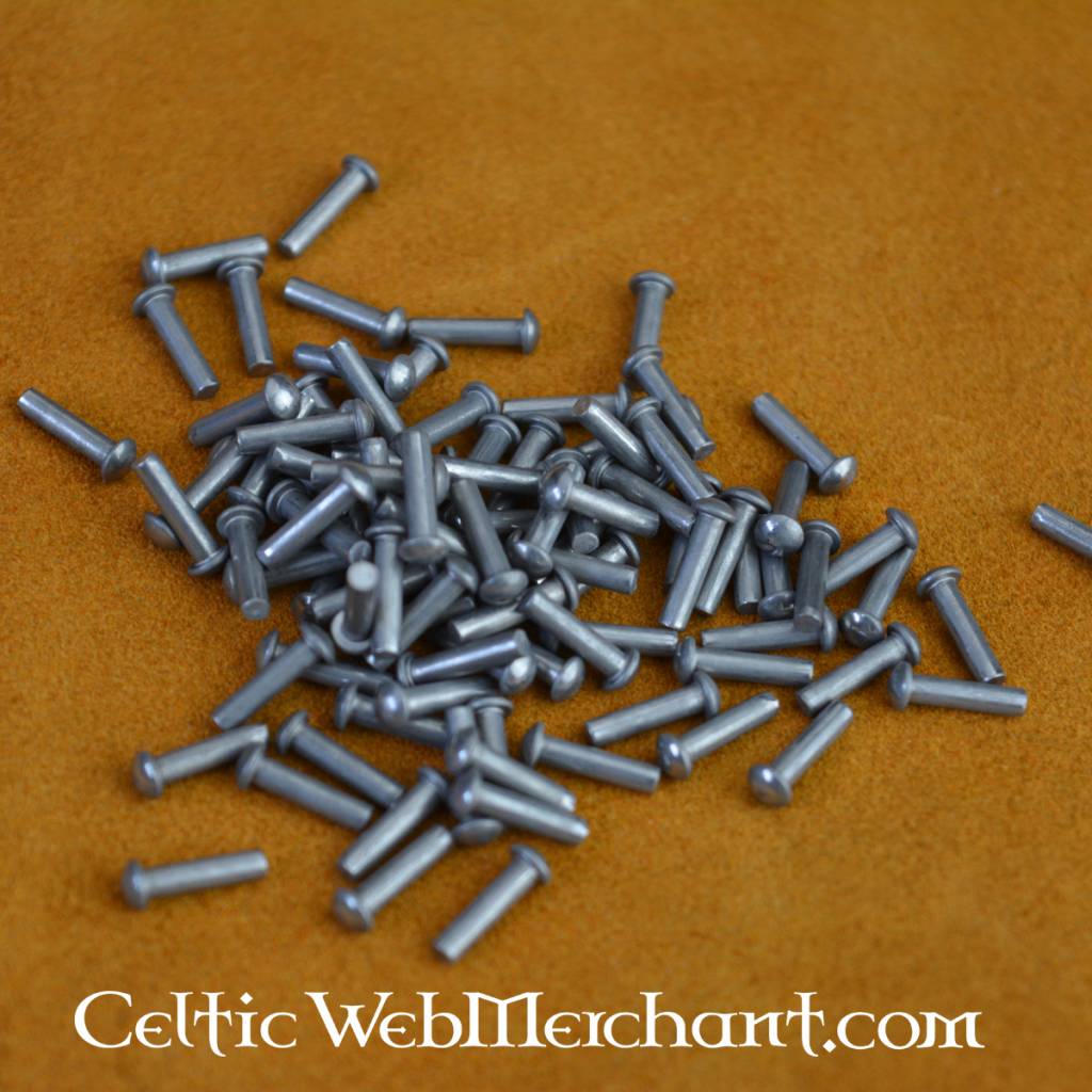 100 steel rivets 12 mm