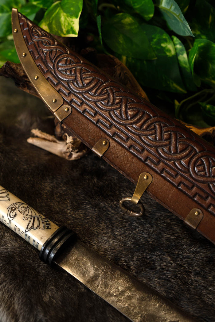 Viking scramaseax Hugin and Munin, semi-sharp