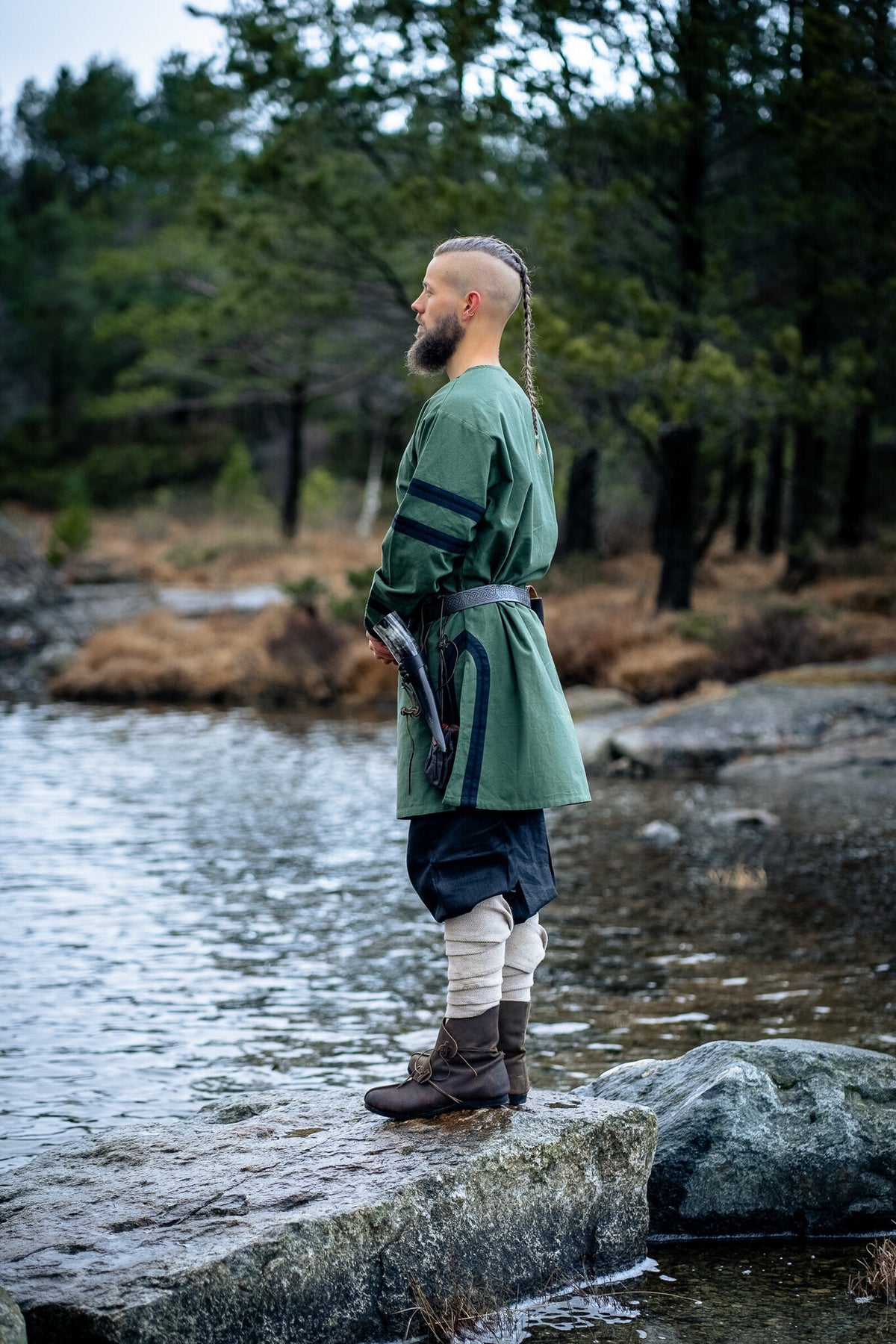 Frankish tunic Clovis, green