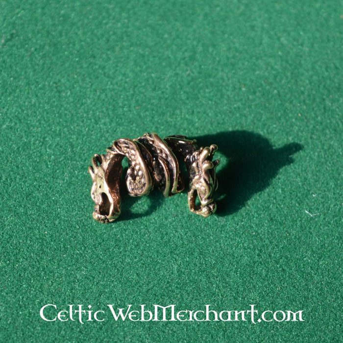 Dragon beard bead, bronze