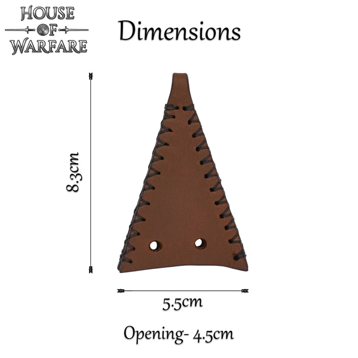 Leather sheath for spears