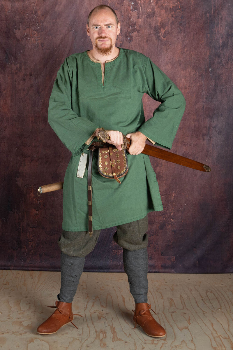 Tunica con orlo autentico, verde