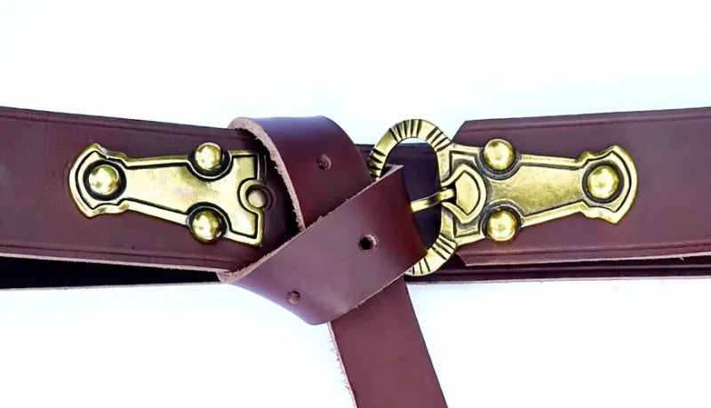 Germanic belt, 6th century, brown