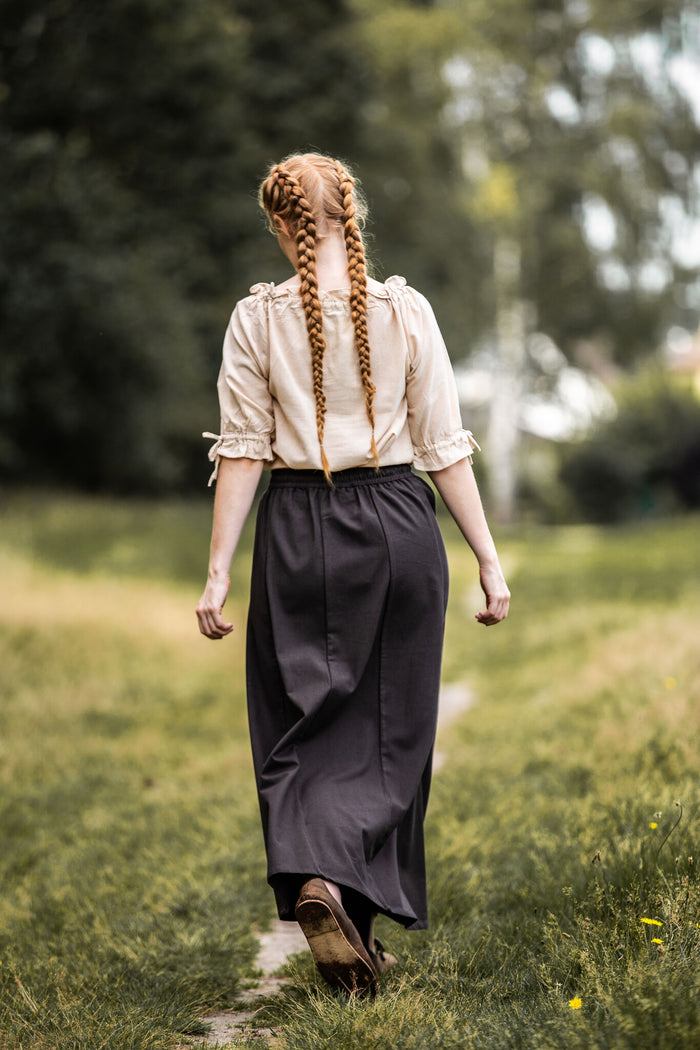 Baroque blouse Rosamund, natural