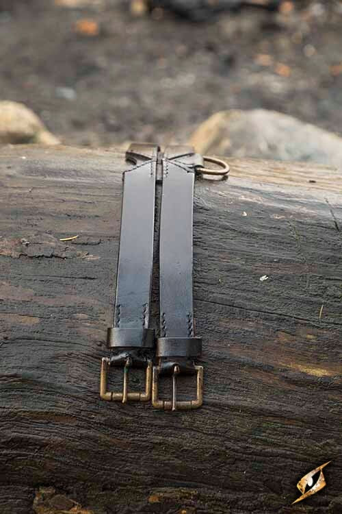 Cinturón Twin X, negro, 110 cm