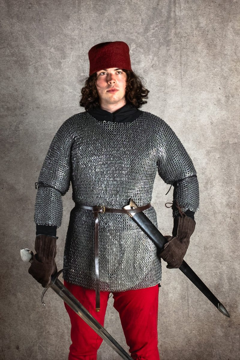 Haubergeon, gemischt, flache Ringe, keilförmige Nieten, 8 mm