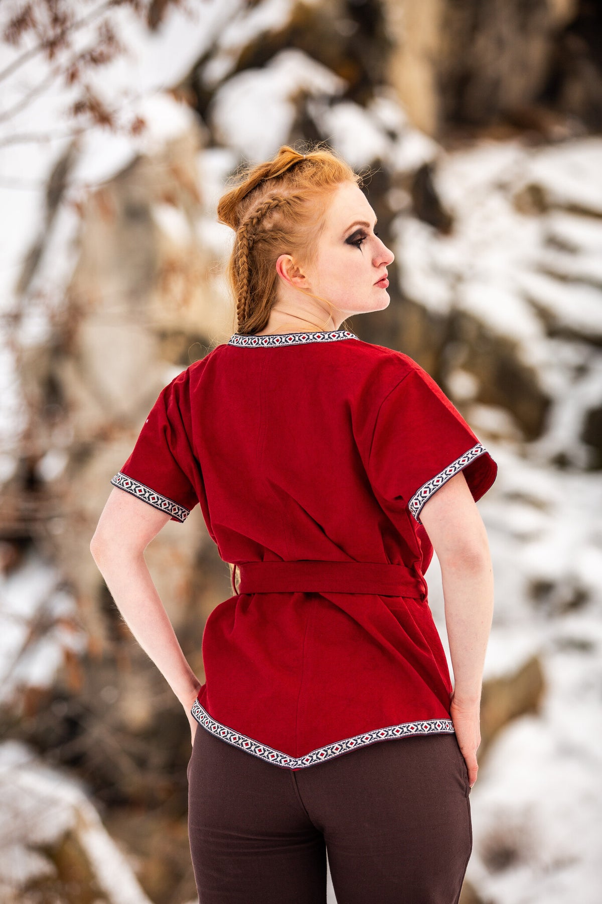 Valkyrie tunic Brynhild, red