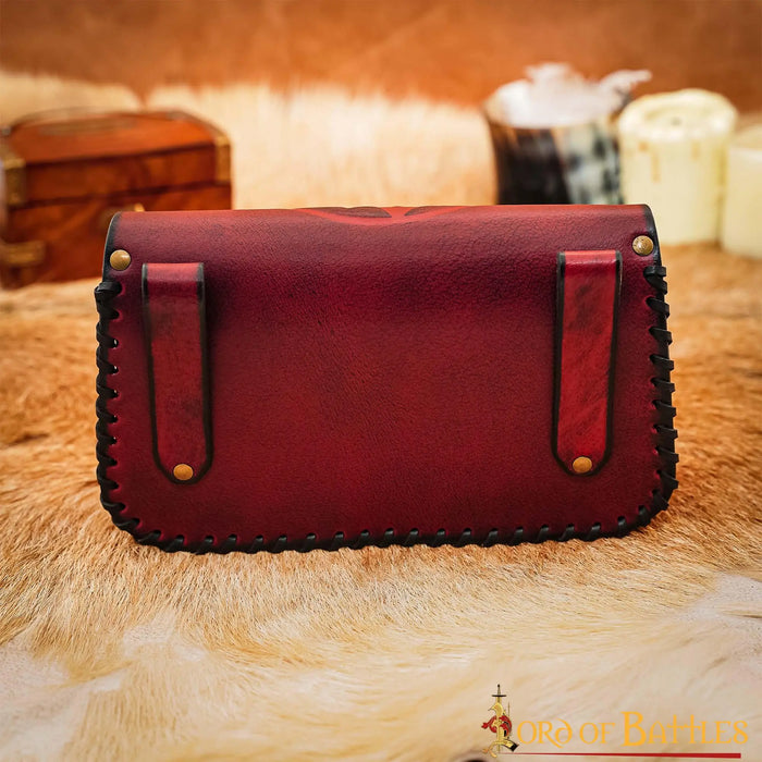 Viking Bag with Valknut, Red