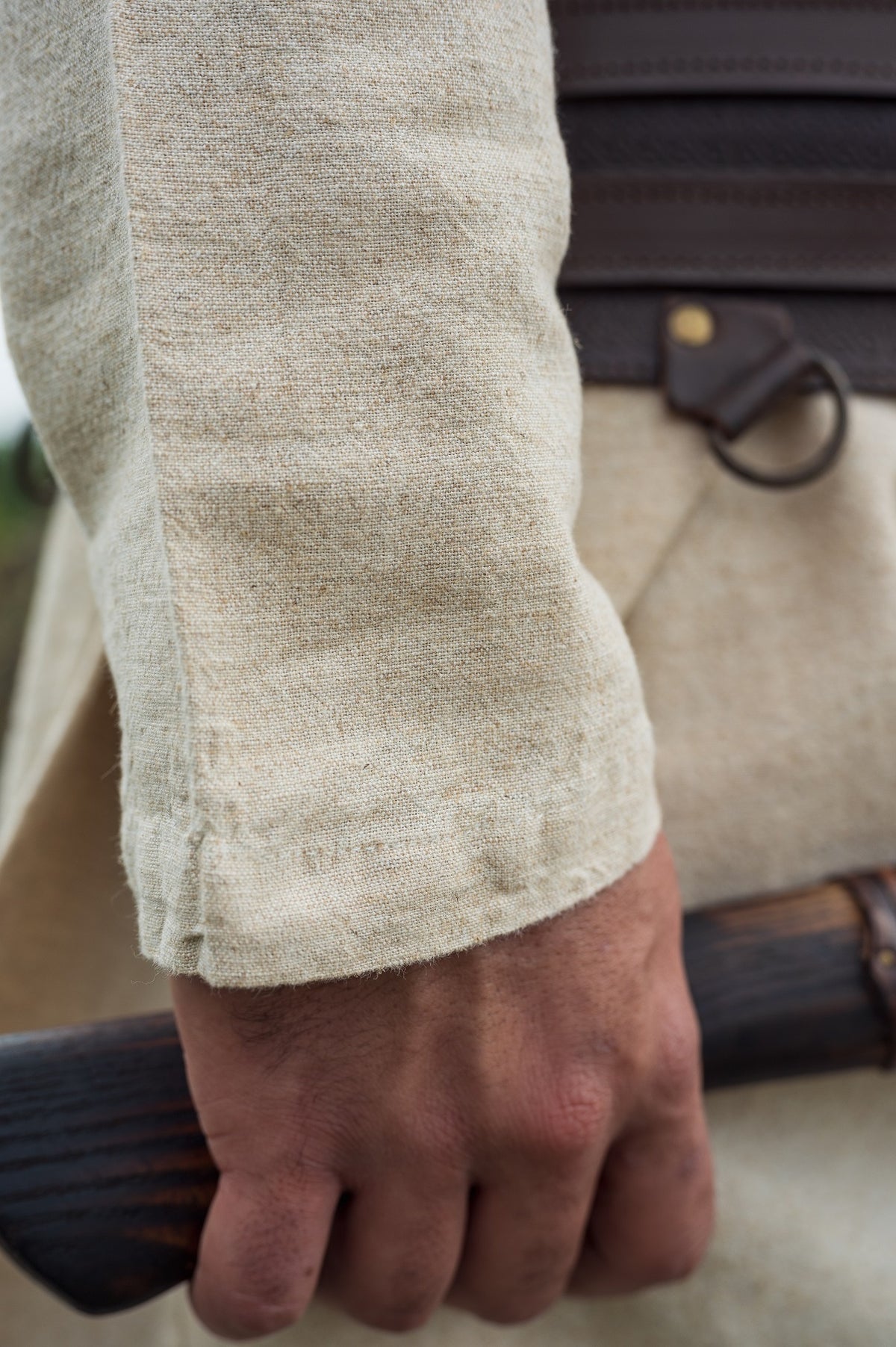 Linen Viking tunic Ragnar, natural