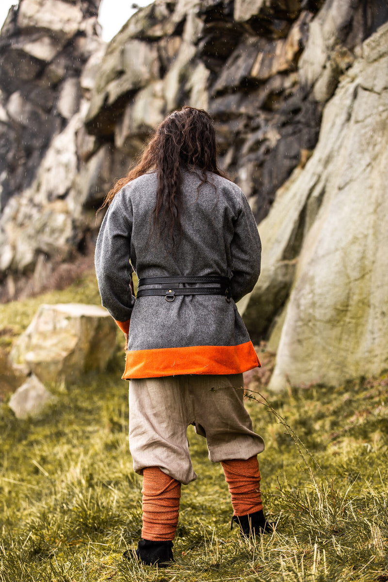 Cinturón vikingo doble Floki, negro