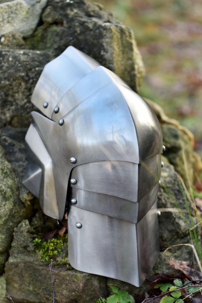 15th century poleyns, knee armour, 1.2 mm