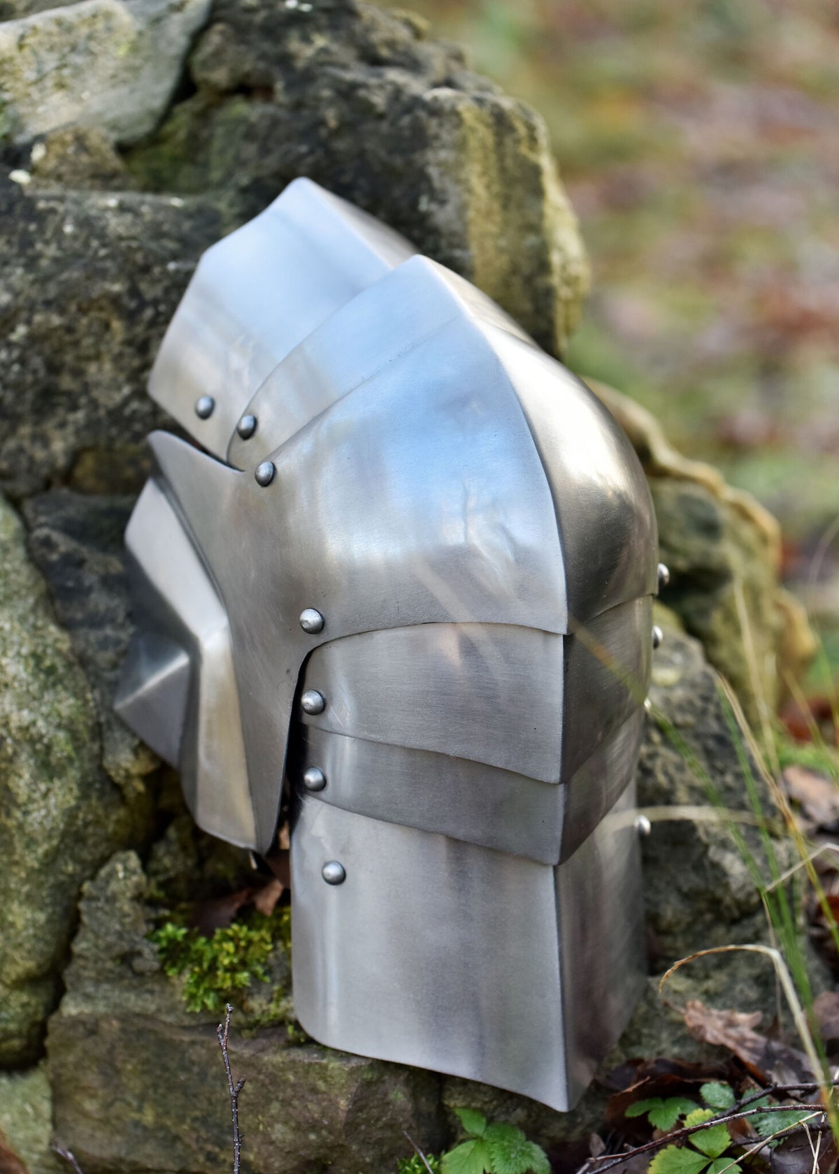 15th century poleyns, knee armour, 1.2 mm