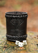 Mjölner tärningsbägare, svart