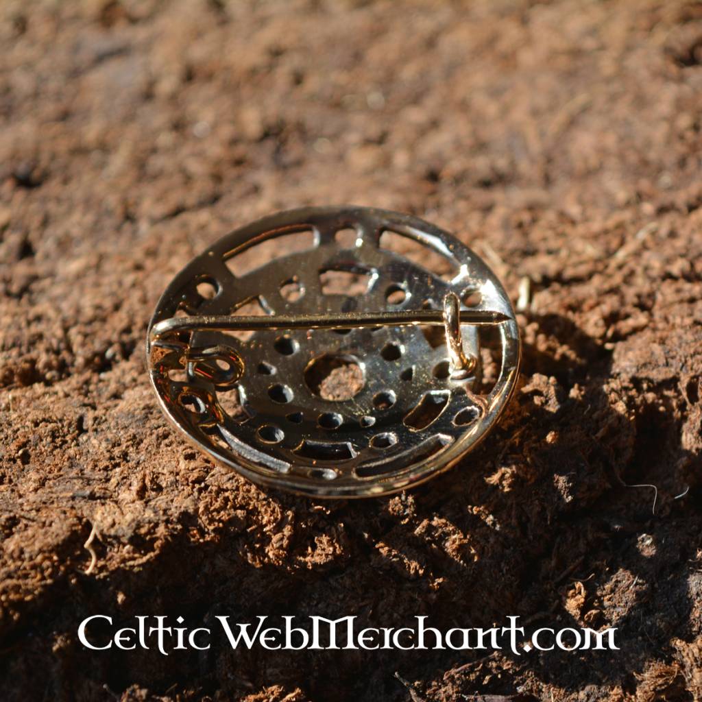 Bronze Viking brooch, brass