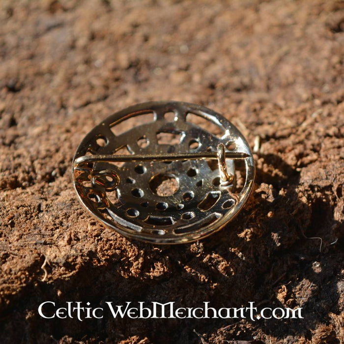 Bronze Viking brooch, brass