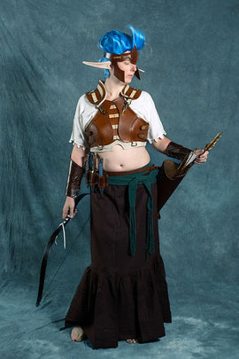 Armure pour dames Assassin, brun/beige