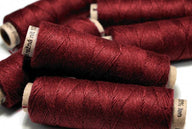 Linen yarn aubergine, 50 m