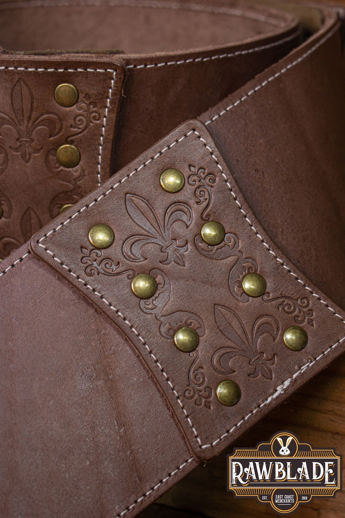 Lombard wide belt, brown