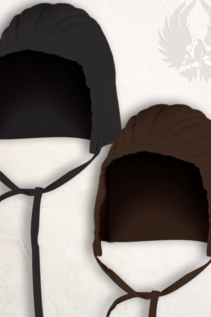 Arming cap gambeson Leopold cotton canvas black