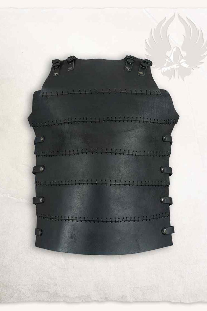 Leather cuirass Erend, black