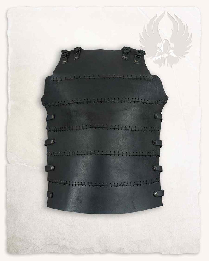 Leather cuirass Erend, black