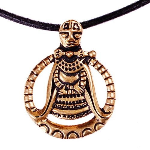 Viking Völva-amulet Aska, bronze