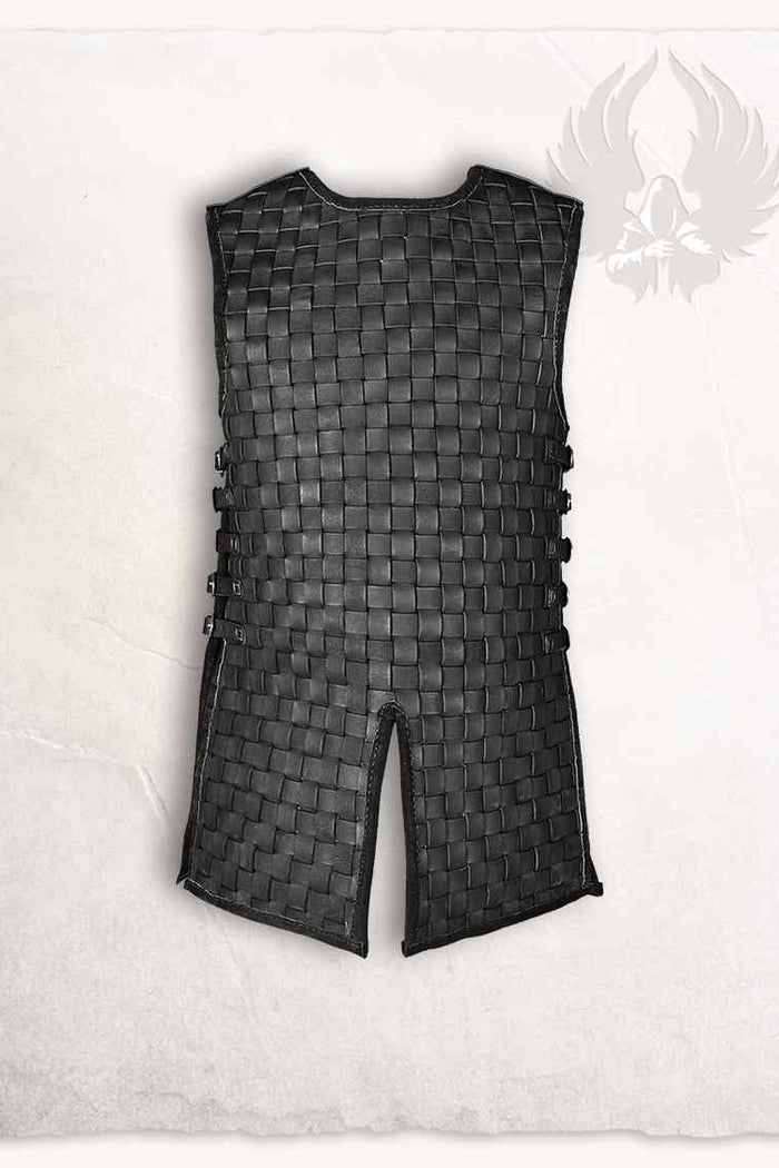 Leather brigandine Ragur, black
