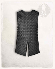 Leather brigandine Ragur, black