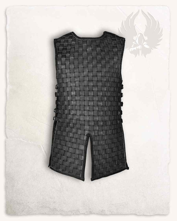 Leather brigandine Ragur, black