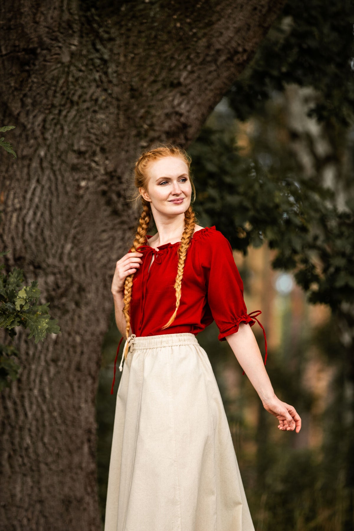 Baroque blouse Julia red