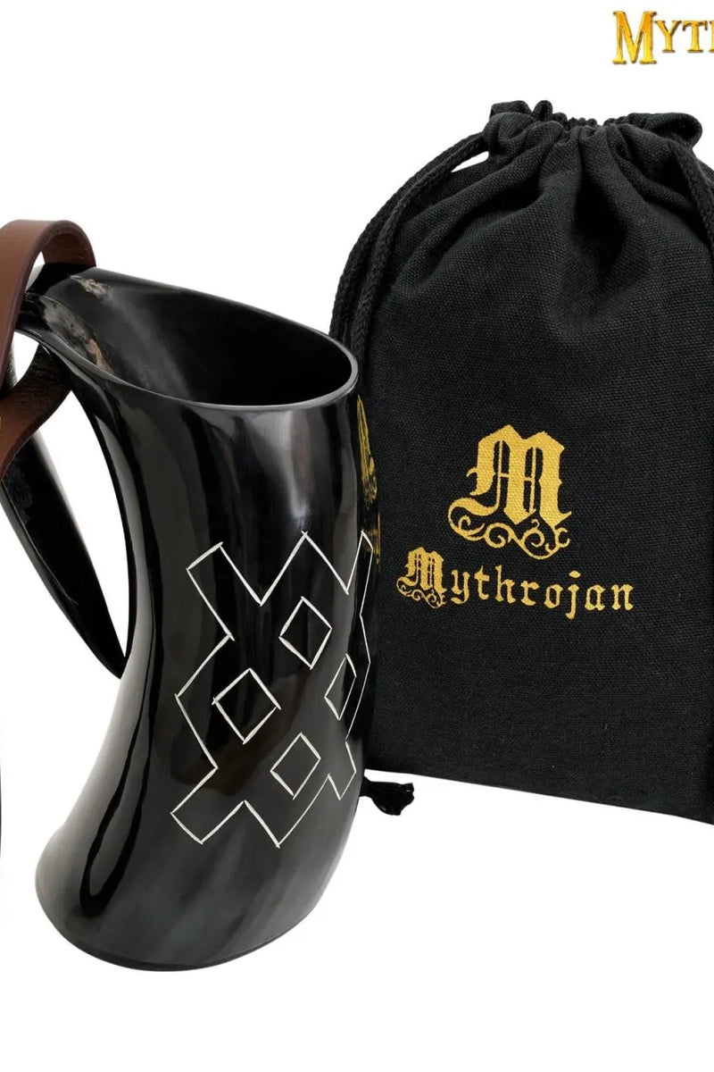 Wikinger Becher Ivar mit Gürtelhalter