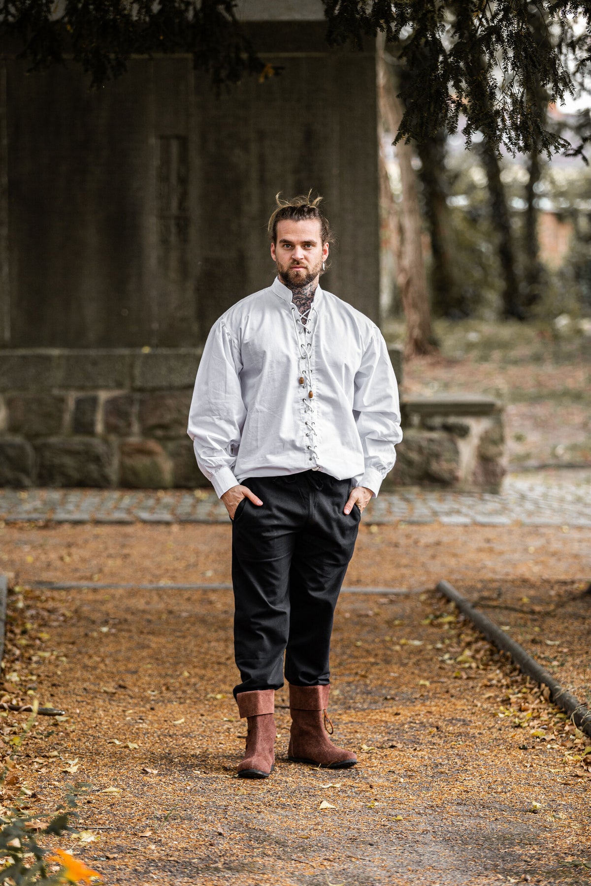Medieval shirt Dagwin, white