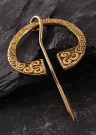 Irish fibula, brass