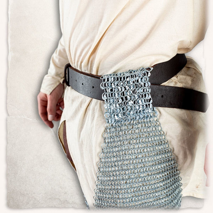 Chainmail chausses Richard, butted round rings, 8 mm