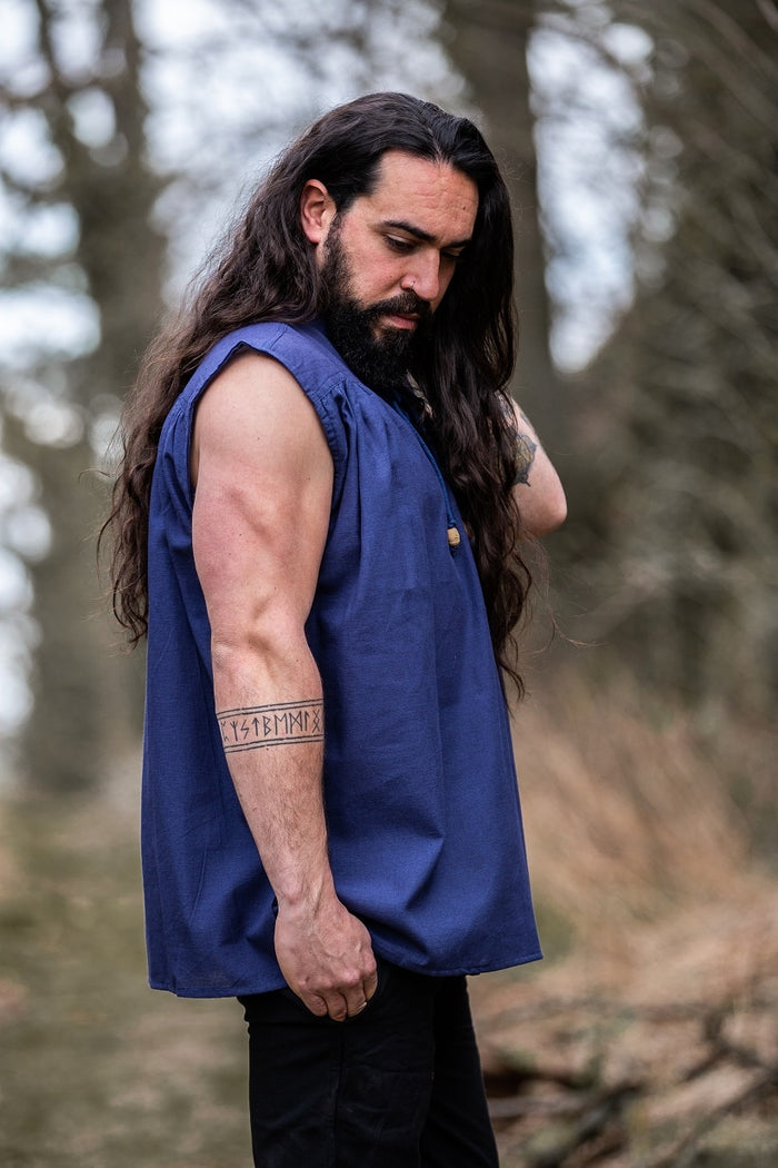 Medieval shirt Louis, blue